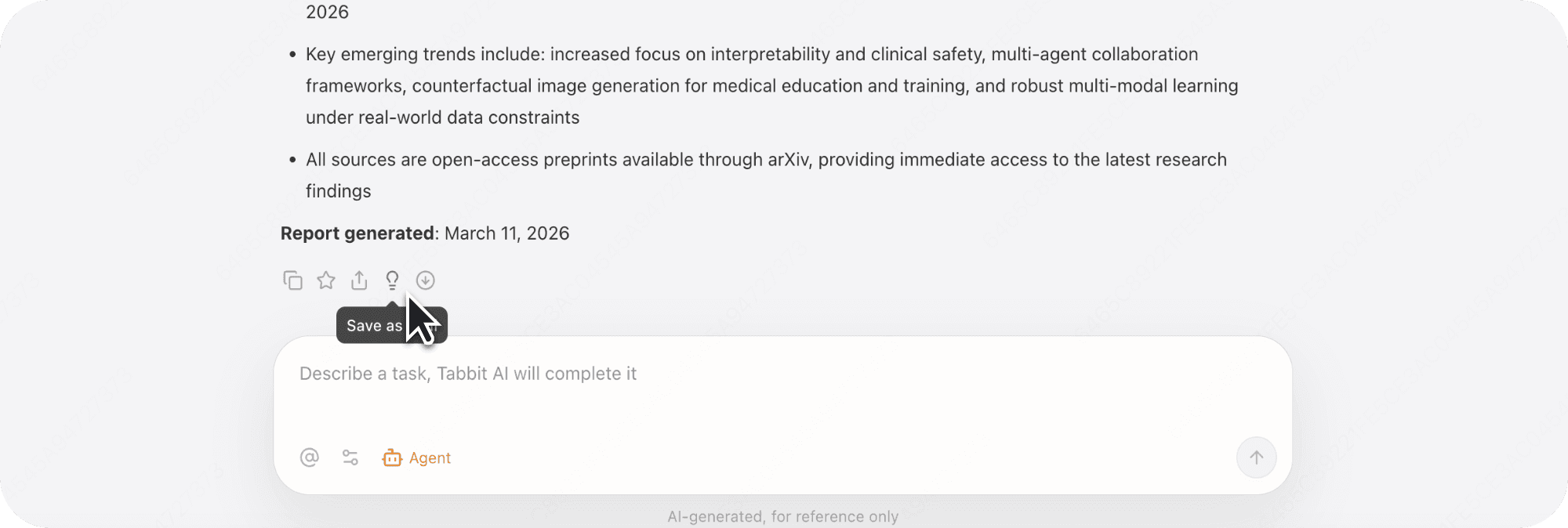 Save Agent workflows