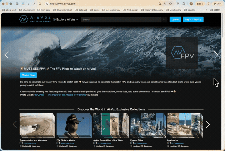 The AirVuz drone-video community